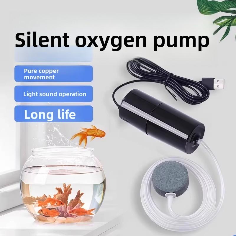 USB Tragbarer Aquarien-Fischbehälter Mini Leise Luftpumpe