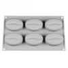 6 Forms Coffee Bean Mousse Cake Mold Silicone Pastry Molds for Baking French Dessert Cake Decorating Tools