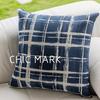 Light Luxury Throw Pillow Cover 45x45CM Living Room Sofa Square Blue Waist Cushion Cover Decor Home Decorative Pillowcase