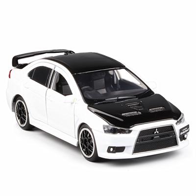 1:32 Mitsubishis JDM Lancer Evo X Open Door With Sound and Light Alloy Toy Car Model Ornaments For Children Gifts
