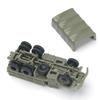 2Pcs 1/144 Vehicle Model Building Kits Education Tabletop Decor 4D M35 Truck