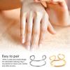 Women Rings Wedding Engagement Party Traveling Adjustable Fashion Open Ring Portable Jewelry Decor Birthday Gift