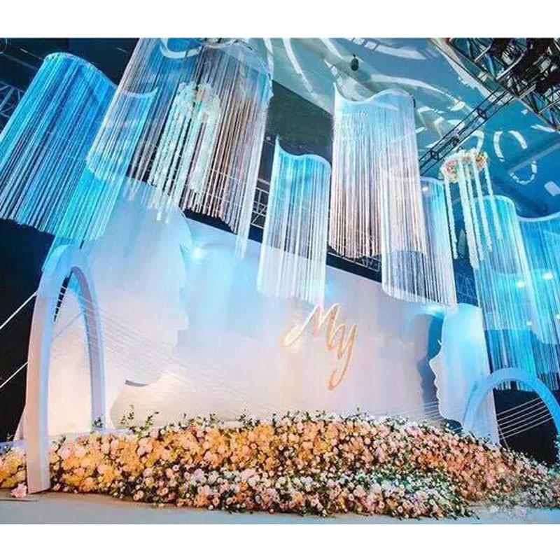 Luxury Crystal Curtain Flash Line Shiny Tassel String Door CurtainWindow Room Divider Home Decoration Cortinas 2025