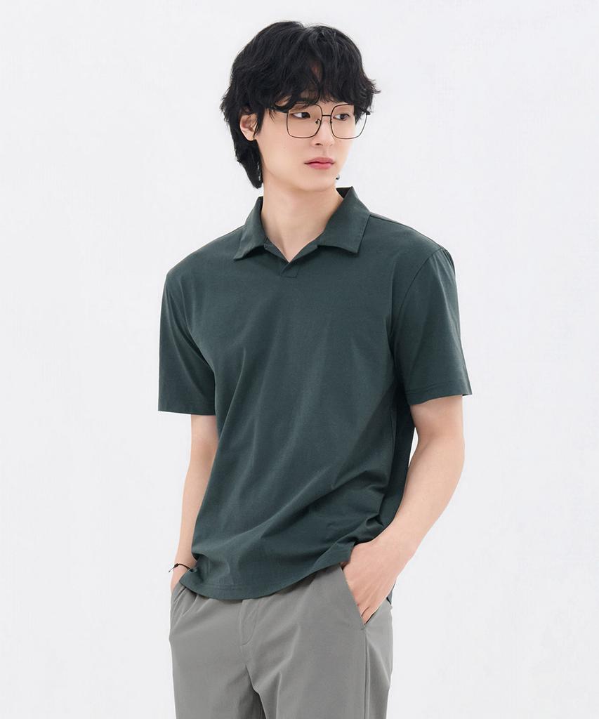 CHASECULT Men'S Cool Open Collar Short Sleeve T-Shirt-Fcrk5715E0C