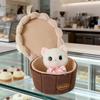 Cute Rose Bear Plush Toy Stuffed Animal Doll Bear in the Cupcakes Funny Two-in-One Valentines Day Birthday Anniversary Present
