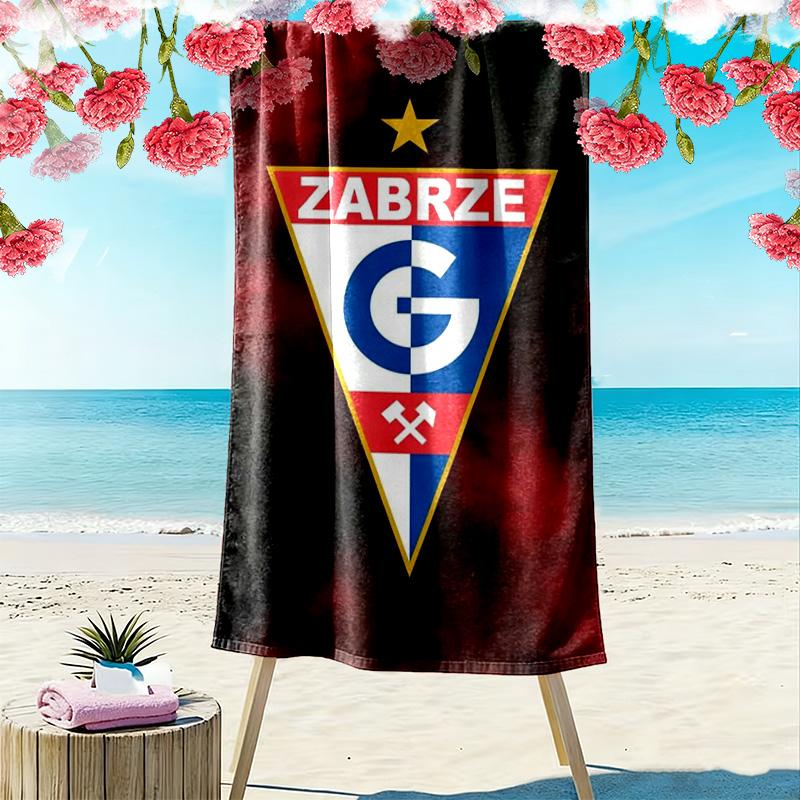 Ręcznik plażowy ZABRZE G Print, Duży Miękki Szybkoschnący Ręcznik na Plażę Kemping Pływanie 70cmx140cm(27x55inch) blue