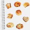 50/100PCS Cute baking bread Stickers Nostalgic DIY Waterproof Scrapbooking Creative Paper Laptop Luggage Waterproof Sticker