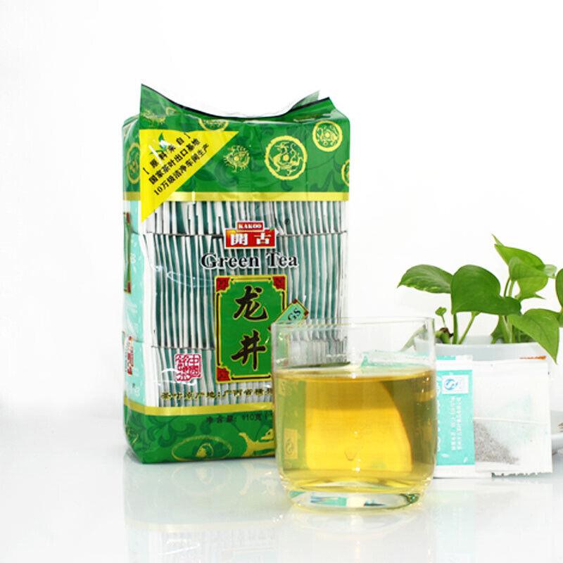 Longjing Tea Bag 1G*100 Teabag Čínský zelený čaj Dragon Well Green Tea 100g
