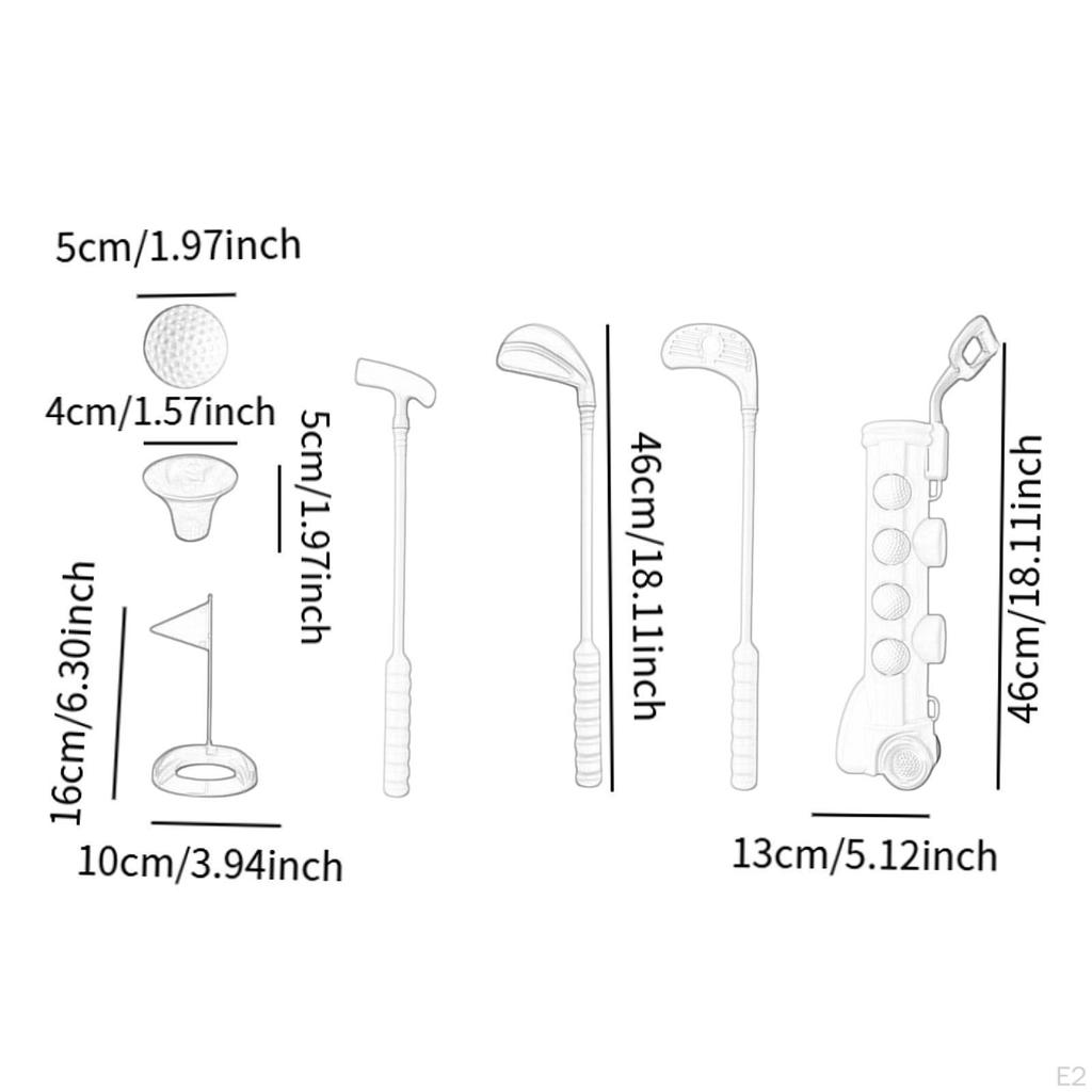 Children Golfset, Mini Golfs, Game Set, Sport, Garden Game, Gifts, Sortchable Toys, Sports,