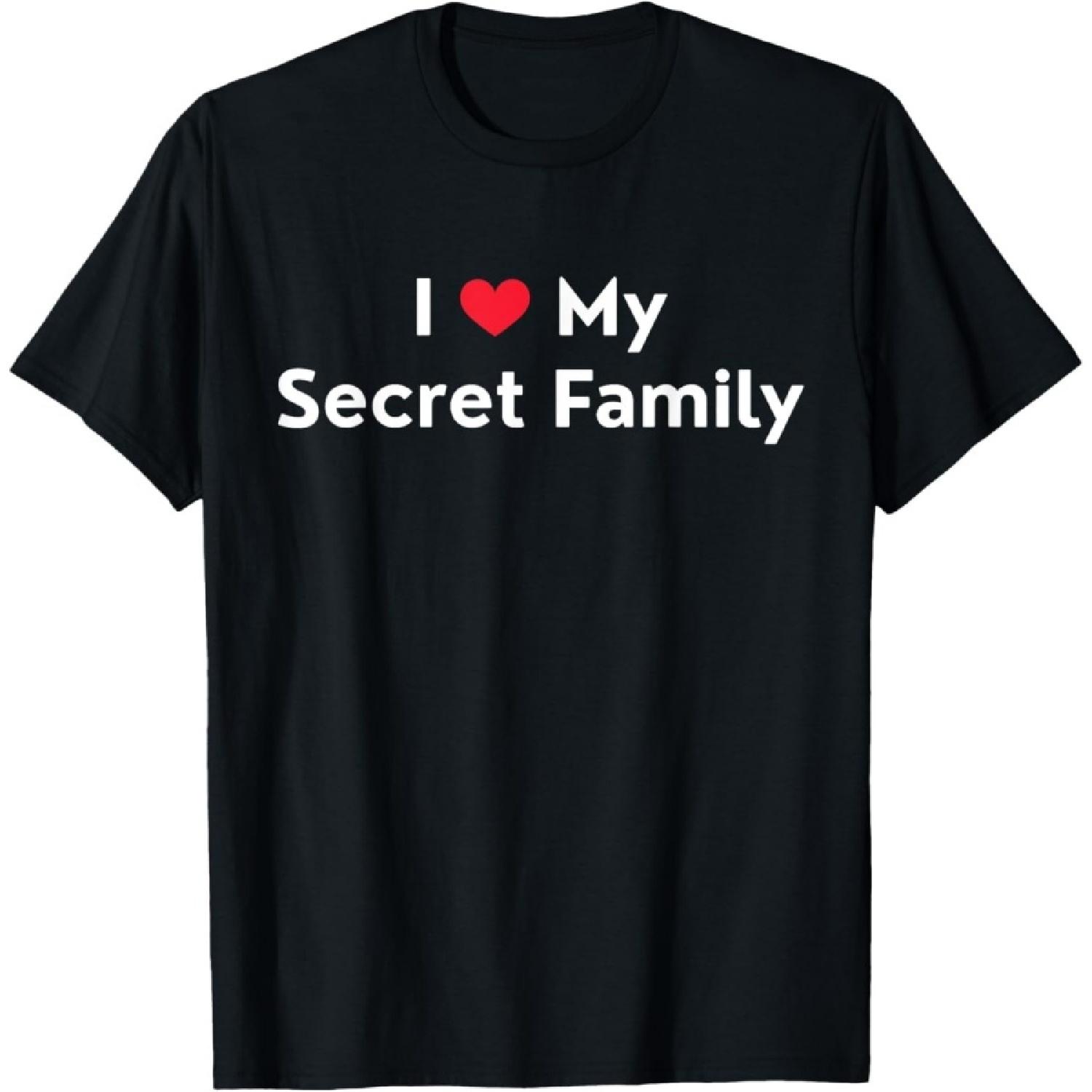 Evports I Love My Secret Family I Heart My Secret Family T-Shirt S