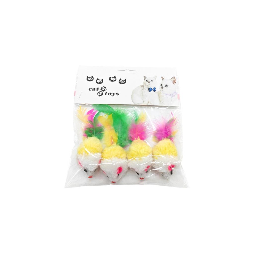 Catnip Plush Mouse Cats Toys Set, Interactive Cats Mice Toys With Silvervine & Catnip For Indoor Cats, Teething & Hunting Chew Toys, Value Pack