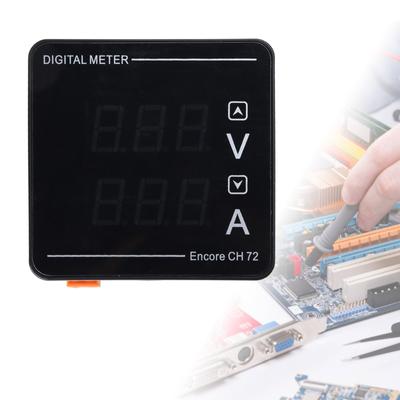 Panneau Voltmètre Ampèremètre Numérique Affichage LED AC50-500V 1-140A Installation Encastrée Taille Compacte