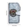 Gothic Skull Biker Pattern Long Wallet Multi Slot Card Holder Coin Purse