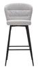 Bar Stool Losanna Grey Set 2 Pz Cm 52X59X108