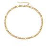 European Style Gold Clavicle Chain Necklace: Thick Chain, Niche Design, Non-Fading, Hypoallergenic.