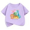 Funny Dinosaur Printed TShirt T Shirt Girls Boys Kids Summer Graphic Short Sleeve Tops TShirts Cute Girls Clothing