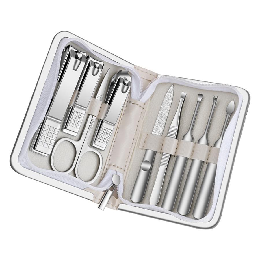 Xiaomi 9-piece Manicure Set Stainless Steel Multifunctional Personal Care Tool Pedicure Tool Nail File Household Portable Gift