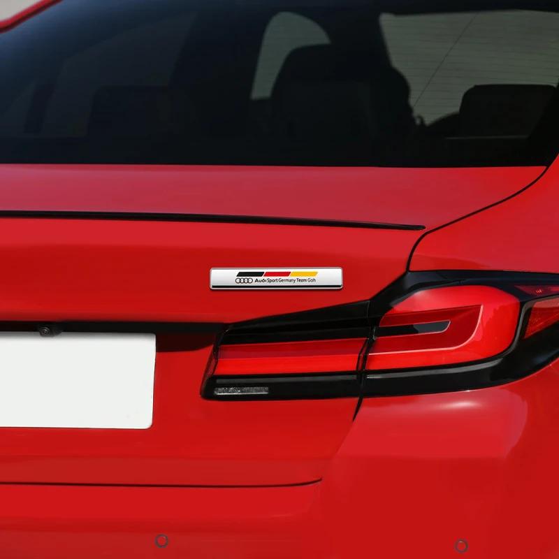 For Audi RS3 3D Metal Car Sticker Badge Case Styling Decoration For Audi RS Q3 Q5 Q7 SQ3 SQ5 SQ7 RSQ3 RSQ5 RSQ7 TT A4 A3 A6 C6 C7 Q2 Sline TT