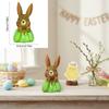 Artistic Resin Easter Rabbit Desktop Decors Handmade Holiday Gift Celebratory Rabbit Statue for Family Celebration
