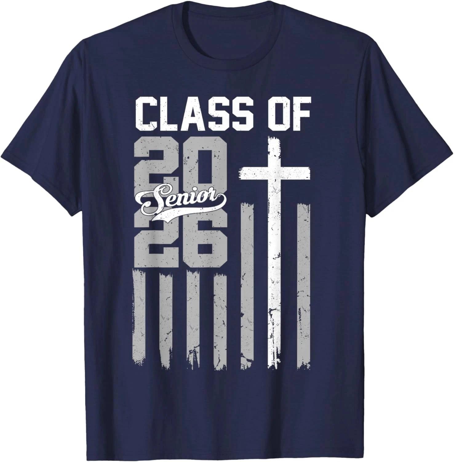 

Senior Class of 2026 Christian American Flag 2026 Graduation Unisex T-Shirt S