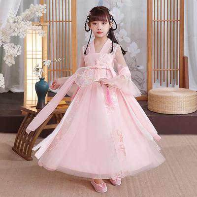Fata Hanfu costum vechi copii stil chinezesc rochie fetita Tang rochie fusta printesa costum national copii