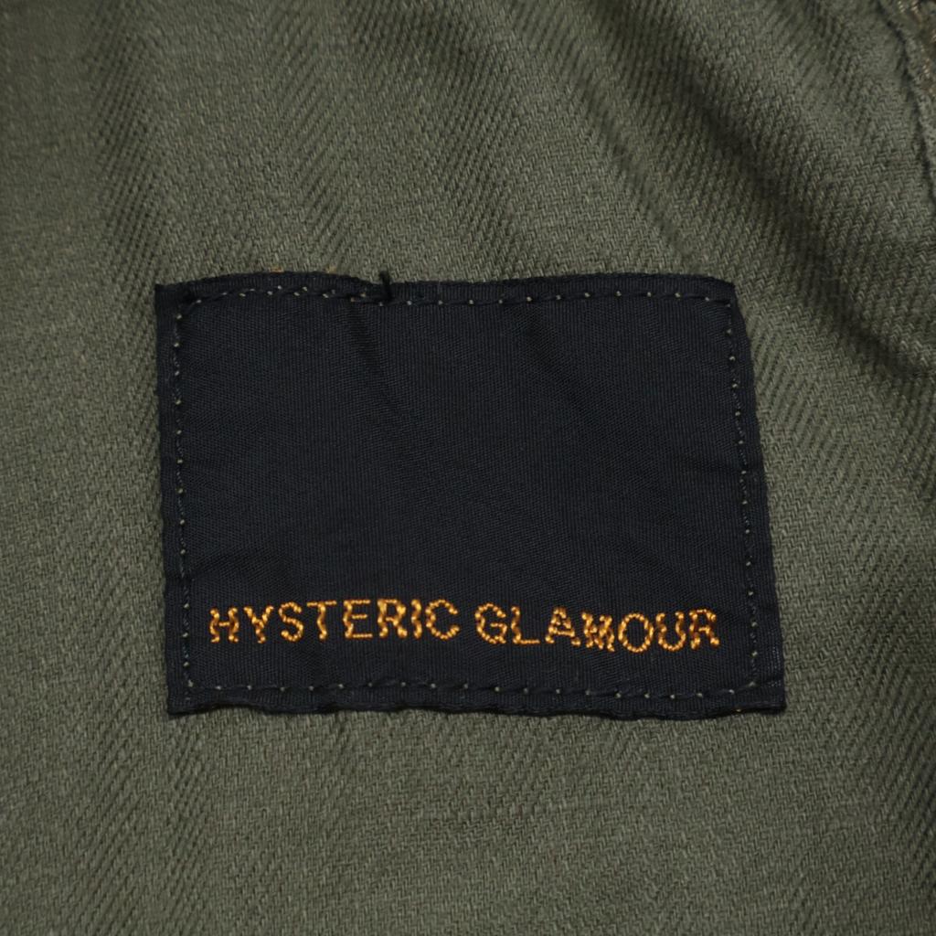 HYSTERIC GLAMOUR 01183AO04 Khaki DARK STAR Luxury Leaf Shirt Dress Dress FREE khakiUsed