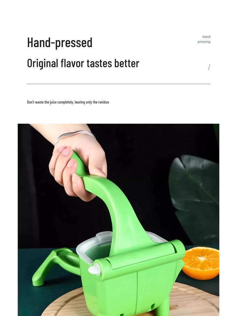 Manual Multifunctional Lemon Juicer - Portable Plastic Press for Small Fruits