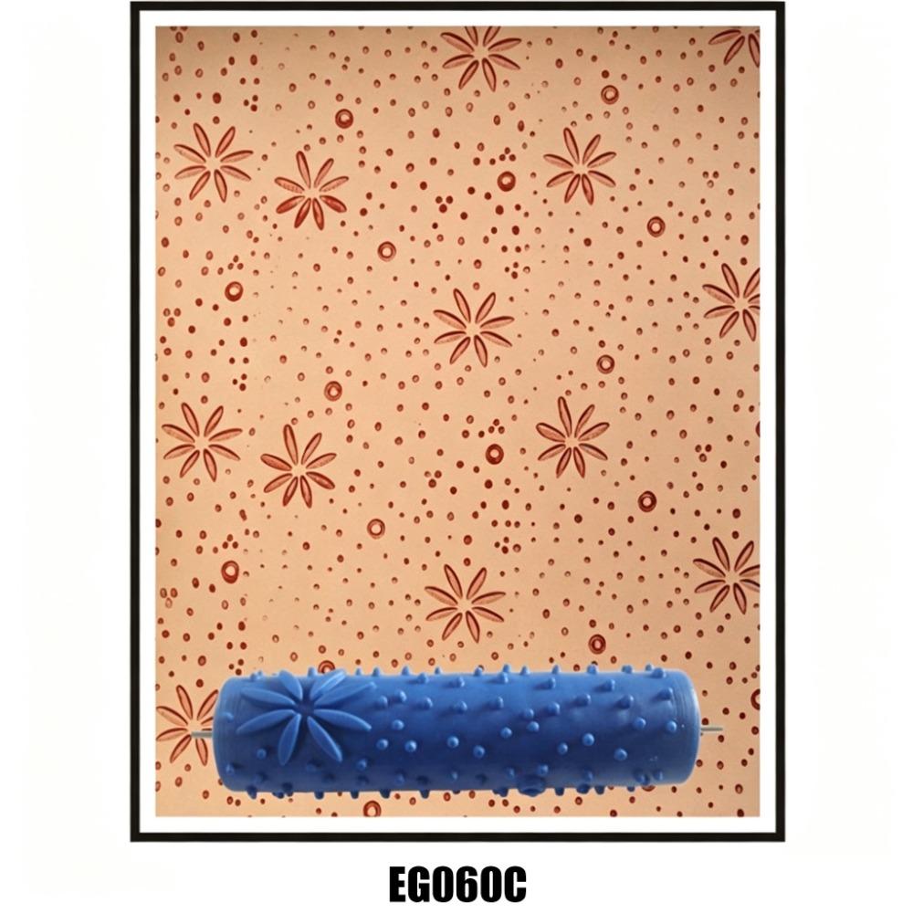 Reusable Patterned Paint Roller Texture Paint Tool Wall Painting Roller Cabinets Painting