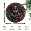 Lilith Démon Kovové Nástěnné Umění Kulatý Hliníkový Značka Halloween Domácí Dekorace