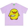 Funny Duck with Knife Graphic Print Unisex Unisex Fashion Hip Hop Shortsleeved Tshirt Summer Loose Casual Cotton Harajuku Tshirts