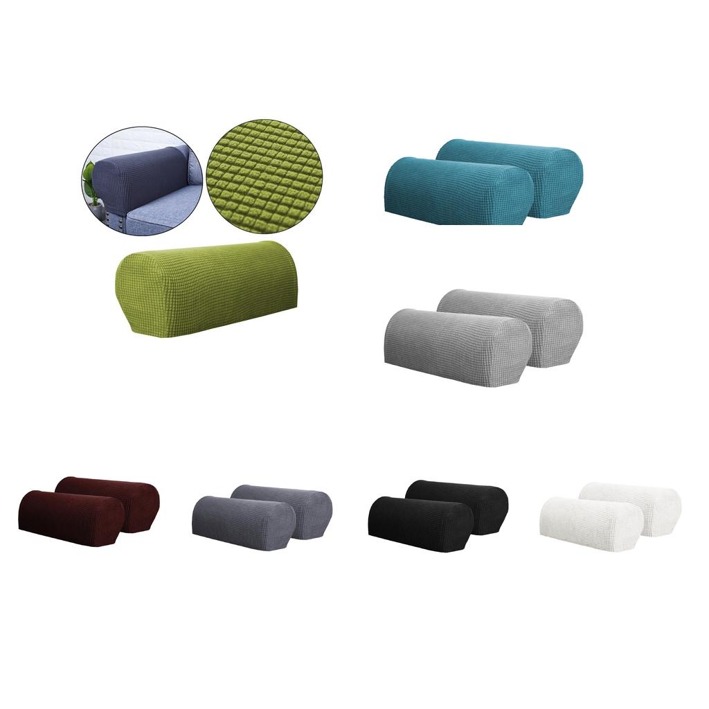 1 Pair Pet Curved Sofa Armrest Cover for Furniture