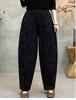 Trendy High-Waisted Wide-Leg Harem Pants for Middle-Aged & Elderly Women - Retro, Loose, Elastic & Flattering Fit