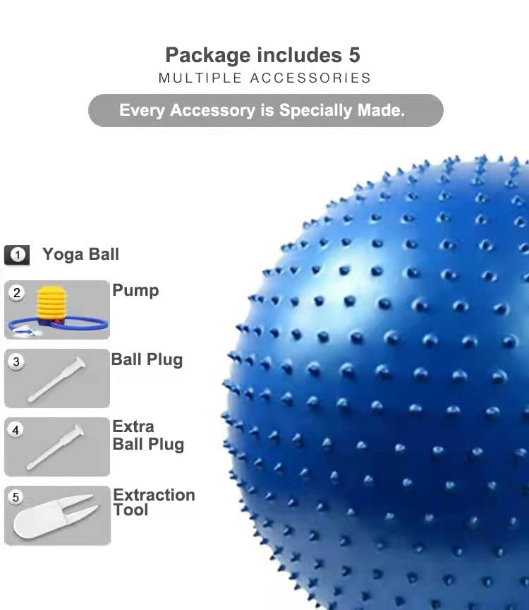 Large Tactile Ball for Kids, 85cm (2-Pack) - Large Sensory Integration Ball for Children, Balance Ball, Child Therapy, Tactile Massage, Developmental