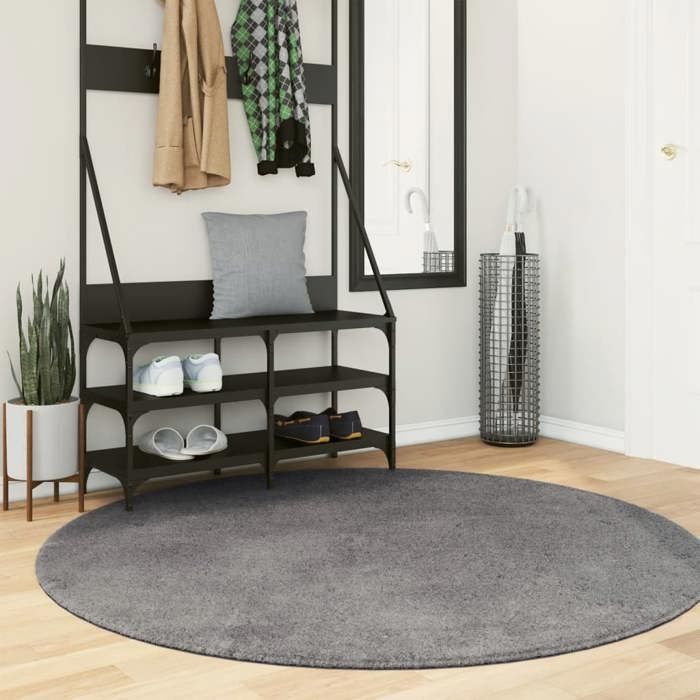 VidaXL Tapis à Poils Courts Doux et Lavable, Moquette de Sol, Tapis de Zone, Carpette de Salon Salle de Séjour, Moderne, 375011