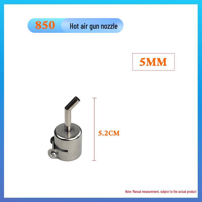 Multi-Model Hot Air Gun Nozzle Set - Straight, Angled, Bent for 850/858 Desoldering Stations