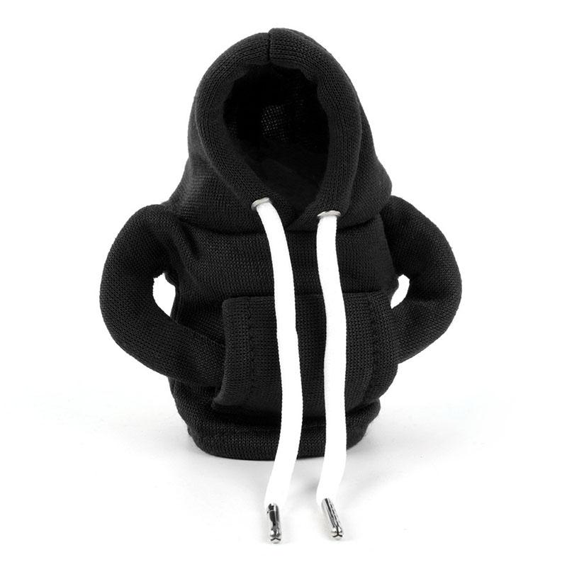 Universal Car Gear Shift Knob Cover Cute Mini Hoodie Auto Shifter Stick Protector Funny Interior Decor Accessories