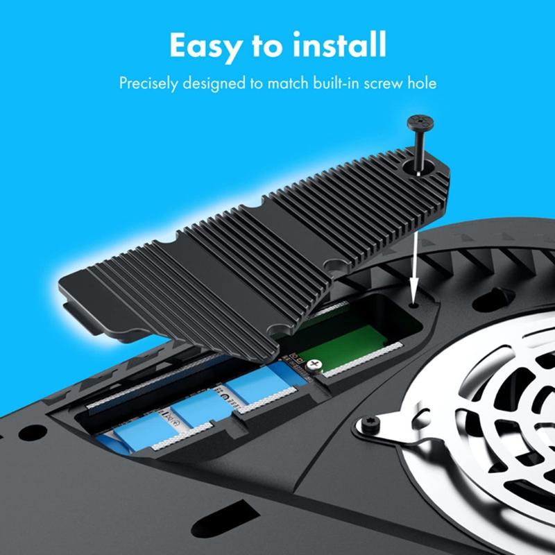 Aluminium-Kühlkörper für M.2 2230 2242 2260 2280 SSD Festplatten-Kühlkörper Kühlsystem für Konsole