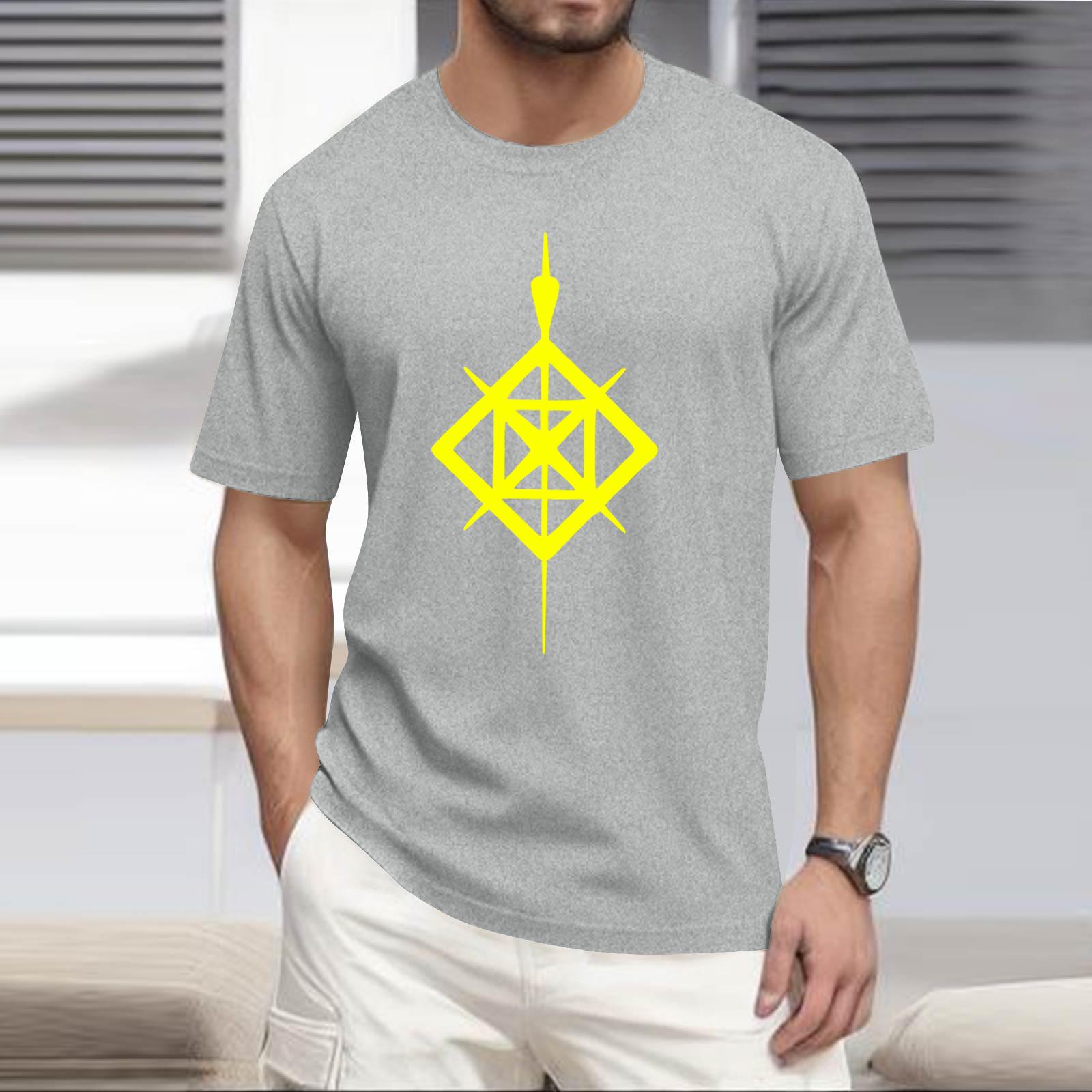 Стильная и повседневная мужская футболка с круглым вырезом, свободного кроя, с короткими рукавами. XXXXL