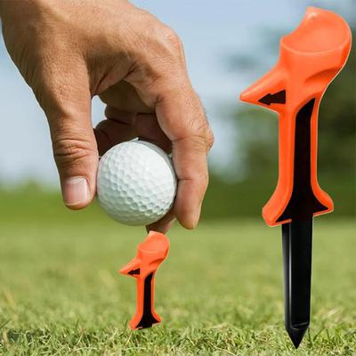 10 sztuk Kołków do Golfa Podwójnie Warstwowe Kołki do Golfa 8 cm Wysokości Uchwyt Nachylona Główka pod Kątem 10 Stopni Kołek do Piłki Golfa Do Akcesoriów Golfowych