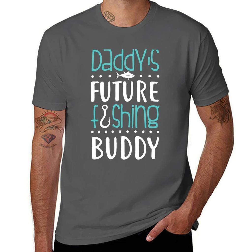 Daddys Future Fishing Buddy Fathers Day Gift TShirt Holiday Party Tee Shirt