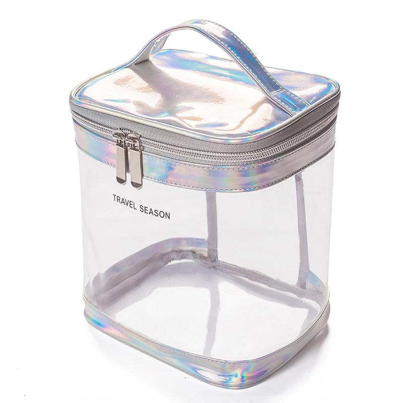 Transparent Makeup Bag Female Network Red Large Capacity Travel Girl Portable Waterproof Toiletry Bag Cosmetics Storage Bag