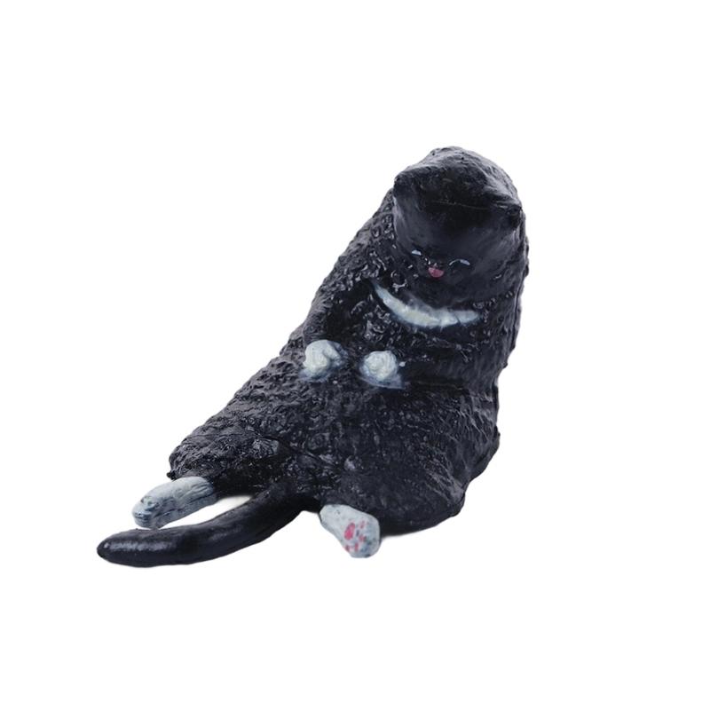 652F Durable Resin Miniature Cats Statue Kitten Animal Sculpture For Desk Decors