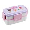 Skater Bento Box Fluffy Lunch Box 2 Tiers 600ml Made In Japan Sanrio My Melody & Kuromi Netflix Pattern Girls PFLW4-A