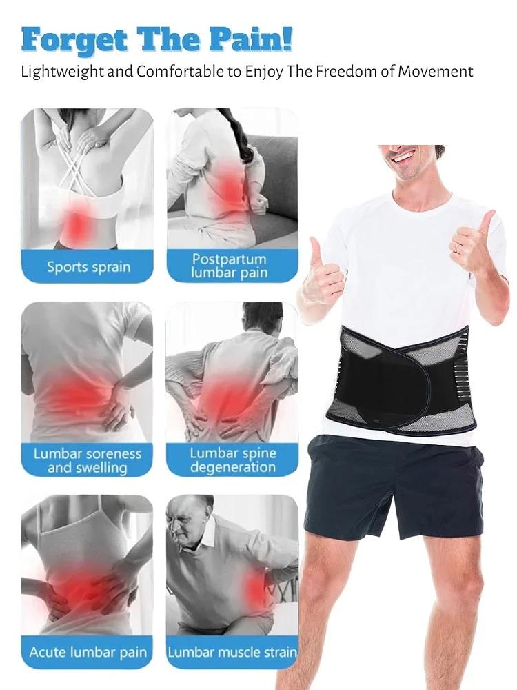Comfortable Adjustable Elastic Non-Skid Breathable Lightweight Waist Belt Steel Stays for Yoga Fitness Training Core Stability