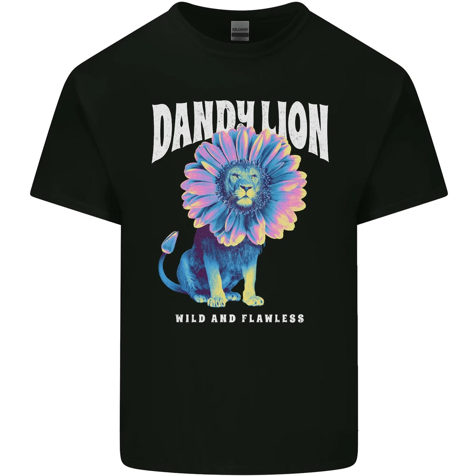 Dandylion Funny Lion Kids T-Shirt Childrens 4XL
