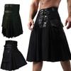 Skirt Men Clothing Retro Scottish Tartan Traditional