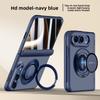 For iPhone Ultra Fold Case With Tempered Film Magnetic Shrink Stand Protective Back Cover For Wireless Charging Phone Shell