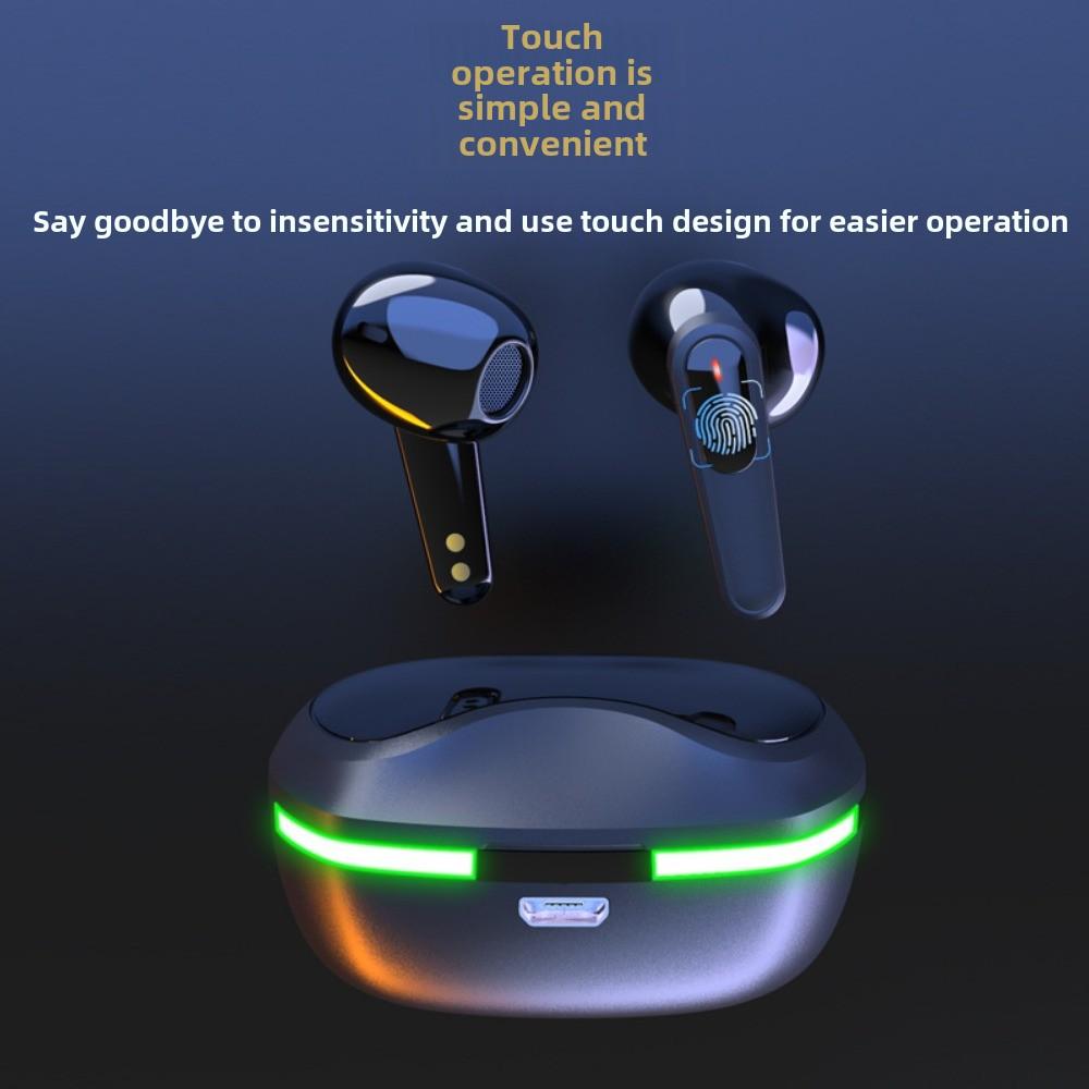 New Wireless Bluetooth Headset Dazzling Breath Light In-ear Sports Bluetooth Headset