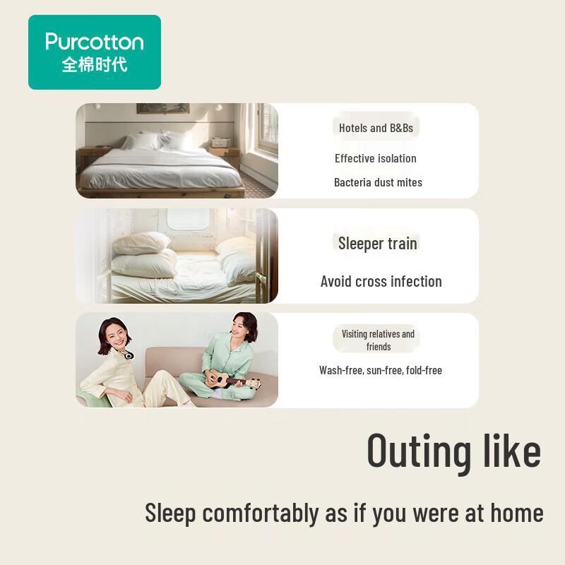 PurCotton Disposable Cotton Sleeping Bag