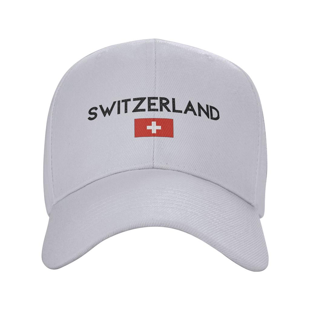 Switzerland Flag Of Switzerland Sun Baseball Cap Spring Couple Women Print Hip Hop Hat Adjustable Casual Running Baseball Cap